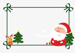 手绘圣诞贺卡设计元素免抠