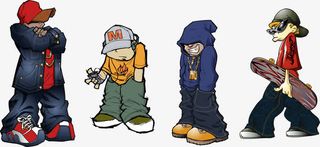 时尚街舞人物免抠