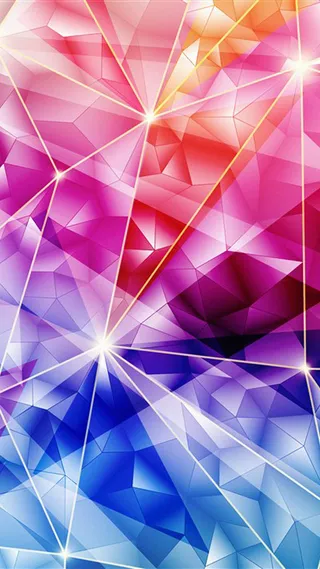 彩色立体几何H5背景高清