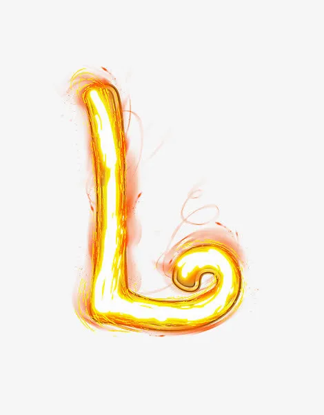 荧光棒字母l免抠