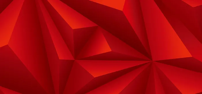 红色多面体炫彩底纹高清