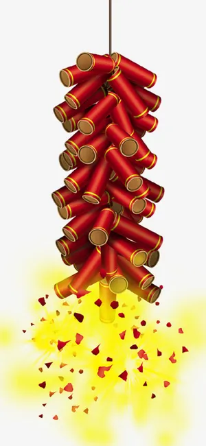 节日鞭炮免抠
