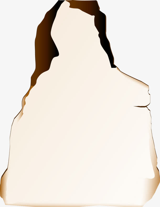 燃烧后破旧的纸免抠