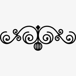 花艺设计与螺旋水平对称图标免抠