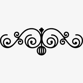 花艺设计与螺旋水平对称图标免抠