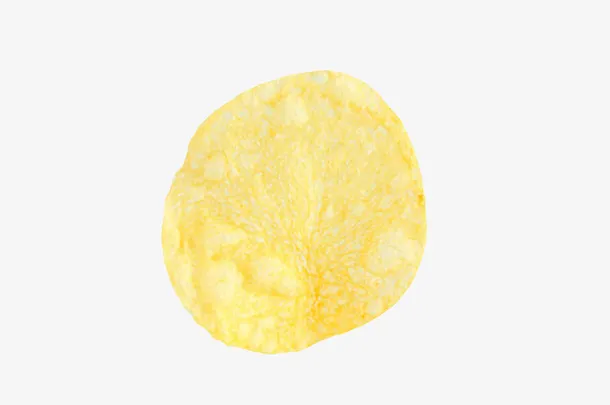 黄色油炸零食薯片实物免抠