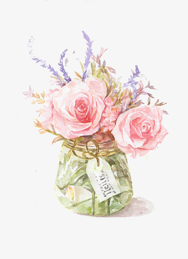 手绘花朵免抠