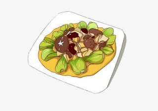 卡通手绘小炒肉免抠