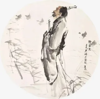 端午节中国风屈原免抠 端午节中国风屈原免抠