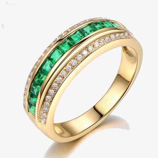 祖母绿戒指免抠