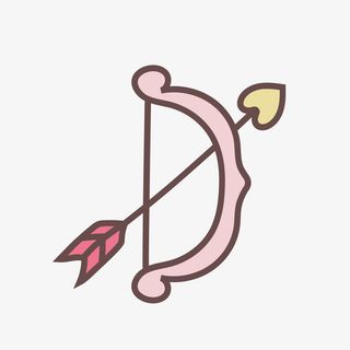 粉色的丘比特之箭免抠