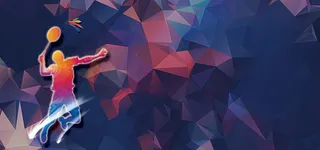 紫色几何背景高清