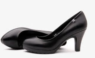 黑色春季商务女士皮鞋免抠