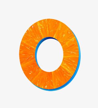 橙子字母数字0免抠
