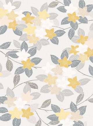 小清新花叶底纹免抠