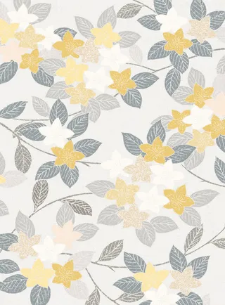 小清新花叶底纹免抠