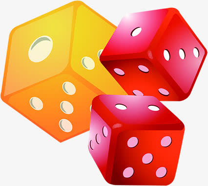 红色色子卡通中秋大富翁免抠