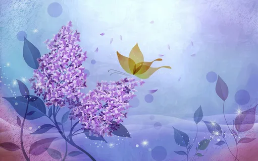 紫色花的背景素材高清 紫色花的背景素材高清