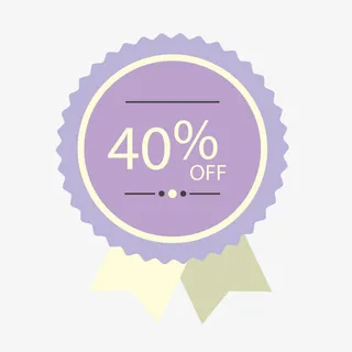 促销标签4折优惠免抠