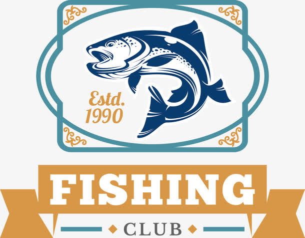 小鱼标签矢量图免抠