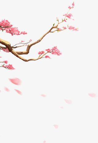 涂鸦桃花设计活动效果免抠