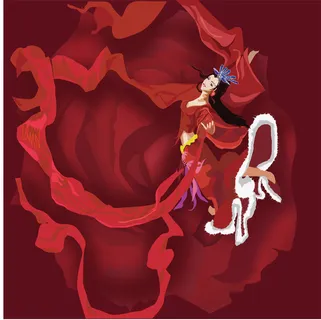 中国传统神话人物飞天背景素材高清