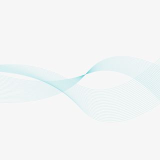 手绘蓝色科技动感线条免抠