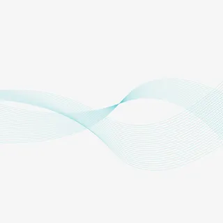 手绘蓝色科技动感线条免抠