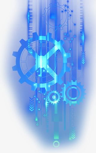 装饰科技齿轮素材免抠