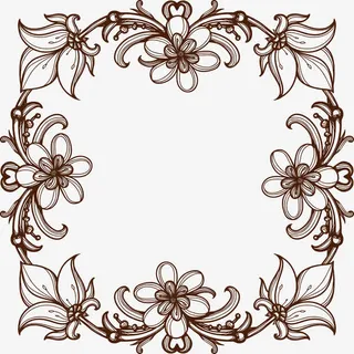 花纹边框免抠