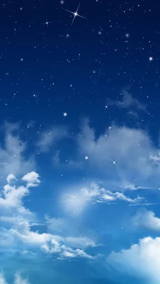 蓝色梦幻星空风景H5背景高清
