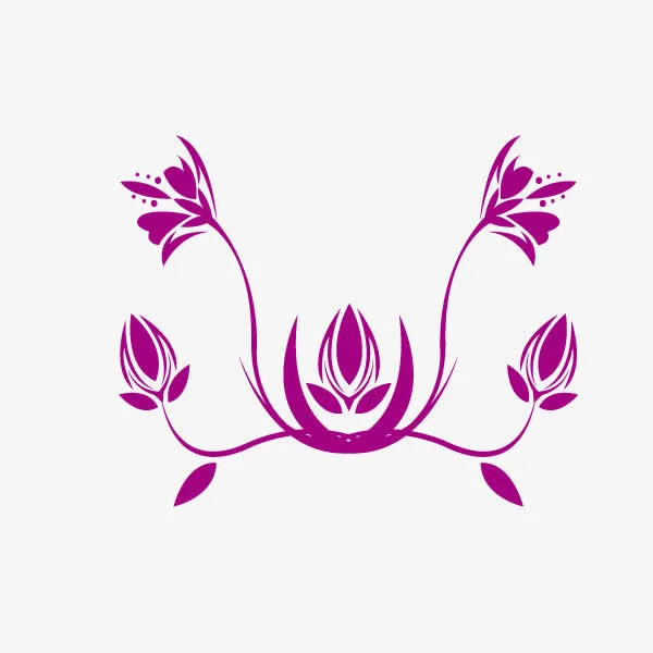 花纹底纹 紫色 中国风 装饰免抠