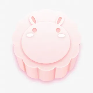 粉色的月饼免抠