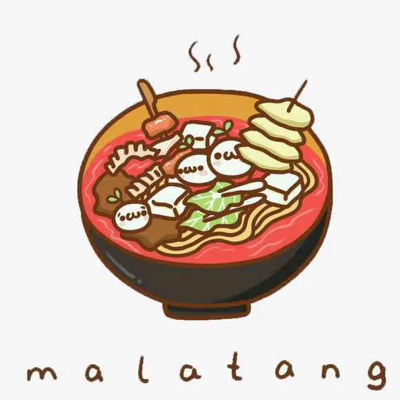 可爱颜文字食物麻辣烫免抠