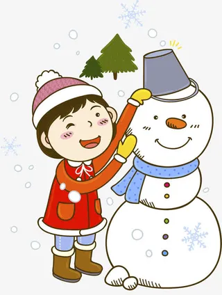 堆雪人的女孩免抠