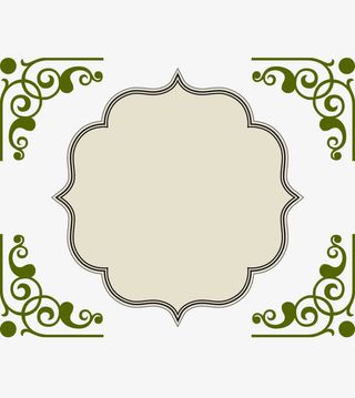 矢量边框方形对称免抠