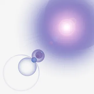 蓝色镜头光效素材免抠