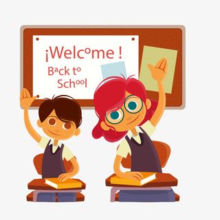 举手英语学习学校免抠