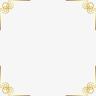 金色正方形边框免抠素材免抠
