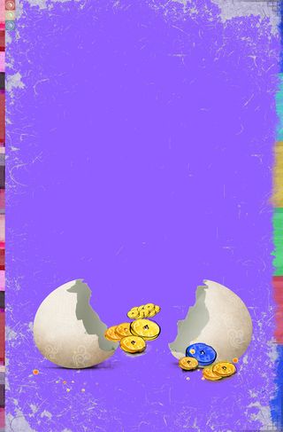 中国风古代铜钱紫色背景素材高清