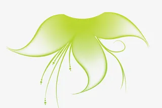 漂浮花瓣气泡简洁大方树叶树丛免抠