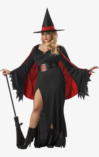 万圣节女巫打扮真人免抠