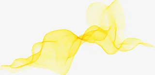 黄色烟雾矢量素材免抠