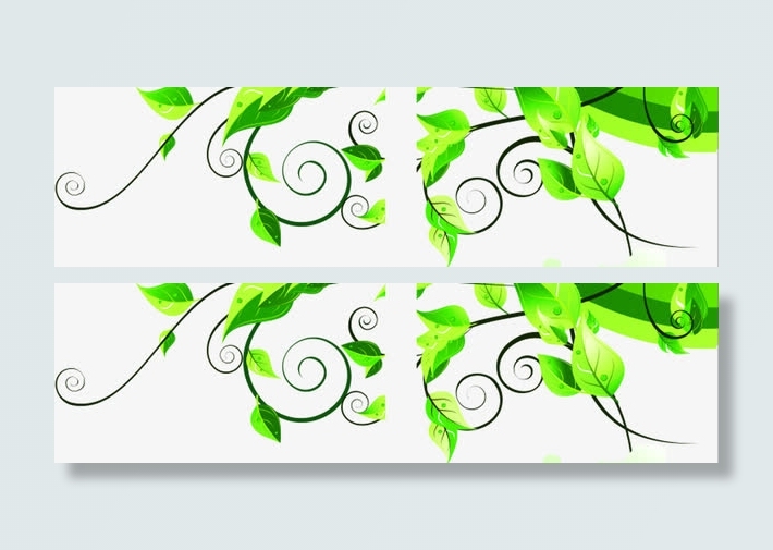 春天绿色藤蔓绿叶免抠