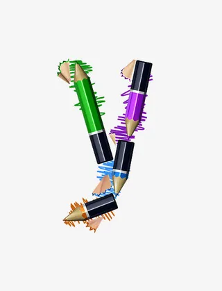 铅笔字母y免抠