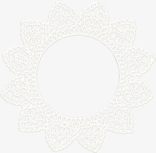 白色花纹底纹素材免抠