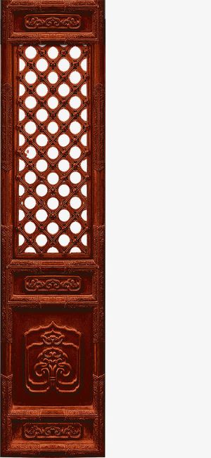 复古园眼木门古风免抠