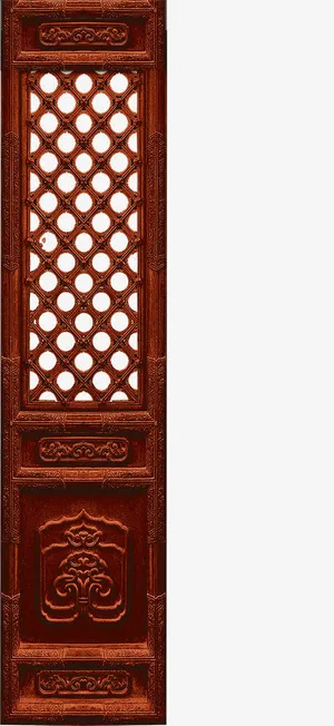 复古园眼木门古风免抠 复古园眼木门古风免抠