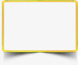 黄色 边框 png素材免抠