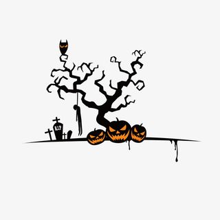 卡通万圣节上吊的男子素材免抠